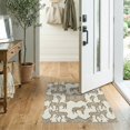thumbnail image 2 of ODIKA 2'x3' Washable Accent Rug Pet Friendly, Bedside Mat Cow Farmhouse Abstract Inspired Fabric Table Placemat Spotted Refined Structured for Bedroom, RV, 2 of 7