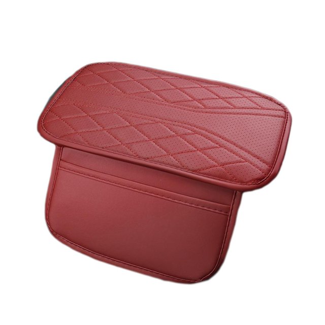 Feltree Car Armrest Box with High Padding in The Middle Car Center Armrest Box Protective Cover Elbow Support Pad Storage Bag
