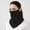 Black, variant on Sun Protective Scarf for Outdoor Activities Breathable Design with Hanging Ear Loops for Summer Wear Ideal for Pairing with Sun Hats Lap Scarf Clear Umbrella Wedding Ear Neck Cover over Hat