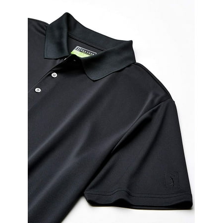 PGA TOUR Men's Airflux Short Sleeve Solid Polo-Shirts