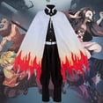 thumbnail image 3 of Disfraz Premium Disfraz de anime para niños Traje de frente abierto con estampado de estilo casual Kuymtek Blanco*Niño 8-9 años para Niño, 3 of 6