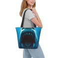 thumbnail image 2 of Honeii Open-Mouthed Shark Print Women Top Handle Satchel Handbags,Fashion Handbag,Messenger Tote Bag Purse for Women,Shoulder Bag Handbag for Travel, Work, 2 of 6