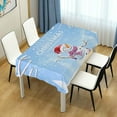 thumbnail image 7 of Coolnut Christmas Snowman Tablecloth, Waterproof Washable Polyester Square Table Cover, Durable Tablecloth for Kitchen Dining Table Party Decor, 60"X 60", 7 of 7