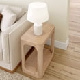 thumbnail image 5 of Plank+Beam Rectangular Side Table with Shelf, Slim Side Table for Living Room, Blonde, 5 of 8