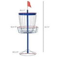 thumbnail image 4 of Soozier 24-Chain Lightweight Portable Practice Basket for Disc Golf Target Stand, 4 of 9