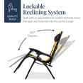thumbnail image 7 of Best Choice Products Oversized Padded Zero Gravity Chair, Folding Outdoor Patio Recliner w/ Side Tray - Black/Yellow, 7 of 7