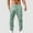 #102-Mint Green, variant on Handshe Men's Elastic Waist Casual Pants with Solid Color Breathable Relaxed Fit for Outdoor Leisure,Plus Size