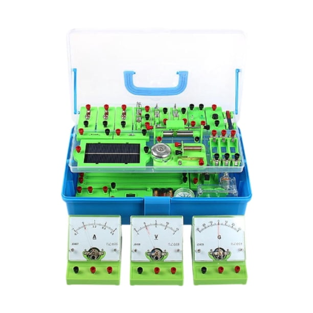 Kits de aprendizaje de ciencias físicas, conjunto educativo de laboratorio de ciencias, conjunto de experimentos básicos de electricidad para el aula