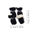 thumbnail image 3 of Zapatos de invierno para perros, botas cálidas de forro polar con cinta reflectante, 1 funda para garras, zapatos para mascotas con cordón, decoración del hogar, decoración de habitaciones, hogar y co, 3 of 5