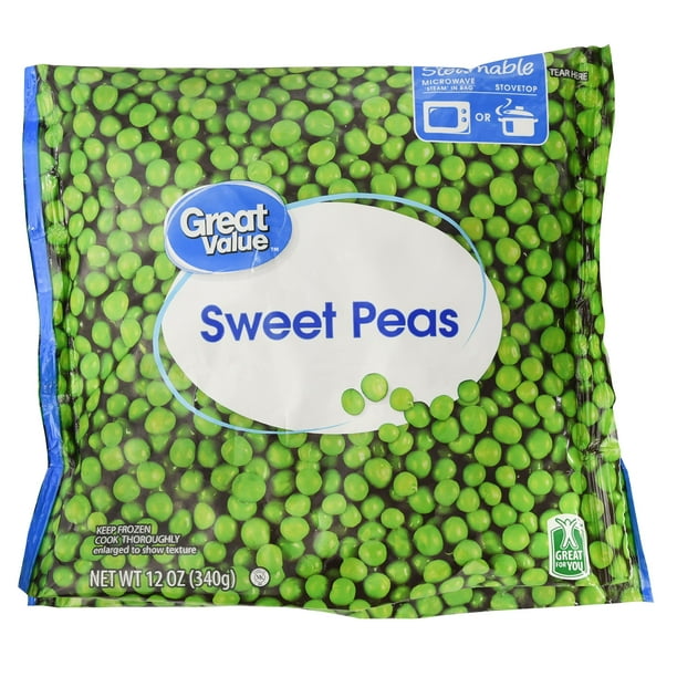 Great Value Sweet Peas, 12 oz