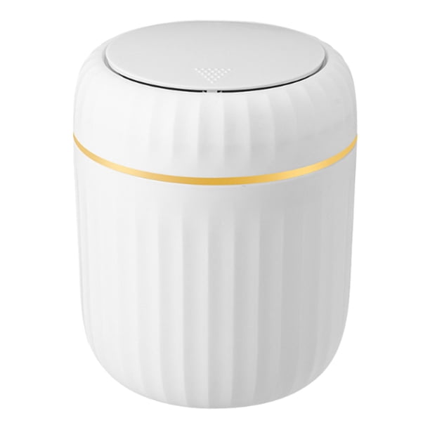 Mini bote de basura de escritorio, cubo de basura, cubo de almacenamiento, escritorio versátil Blanco