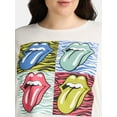 thumbnail image 2 of Terra & Sky Women's Plus Size Rolling Stones Band Graphic Tee, Sizes 0X-5X, 2 of 5