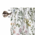 thumbnail image 3 of Valances for Windows Colored Plant Flowers Leaf Butterfly Valance Rod Pocket Window Treatments Curtains for Kitchen Small Windows Living Room Bedroom Bathroom, 42"x18", 3 of 7
