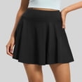 thumbnail image 2 of mgoYE Tennis Skirts for Women High Waisted Pleated Yoga Skirts for Women High Waisted Tennis Skirt Athletic Skorts with Pockets Shorts Workout Golf Skort(Black,L), 2 of 6