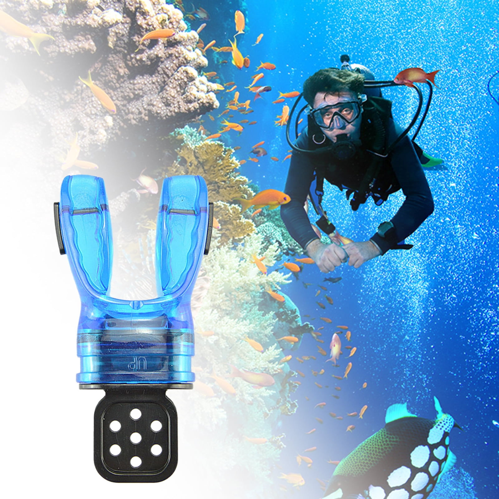 Cheers US Scuba Diving Mouthpiece, TPE Moldable Snorkel Mouthpiece