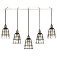 thumbnail image 4 of Woodbridge Lighting Fulton ST64 5-Light Metal Linear Pendant in Antique Nickel, 4 of 5