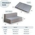 thumbnail image 6 of MAXYOYO Folding Sofa Bed Memory Foam Convertible Floor Sofa,Knitted Cloth Foldable Mattress,Suitable for Living Room/Dormitory/Home,Single,76*25.6*5.9, 6 of 9