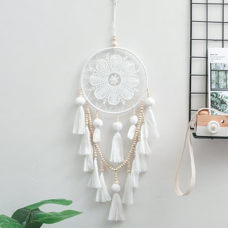 Wall Hanging Plates Buy Online Hollow Hoop Handmade White Dream Catcher Dreamcatcher Wall Hanging Ornament Boys Girls Kids Gift Home Room Car Decoration ()