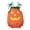 Orange, variant on AWZXDE Girls Soft Stretch Bodysuits Halloween Pumpkin Embroidered Quilted Tie Strap Romper With Ruffle For Toddler Festive Wear Orange - 6-12 Months