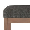 thumbnail image 5 of SIMPLIHOME Milltown 44 inch Wide Rectangle Large Ottoman Bench Ebony Footrest Stool, Tweed Look Polyester Fabric for Living Room, Bedroom, Contemporary Modern, 5 of 5
