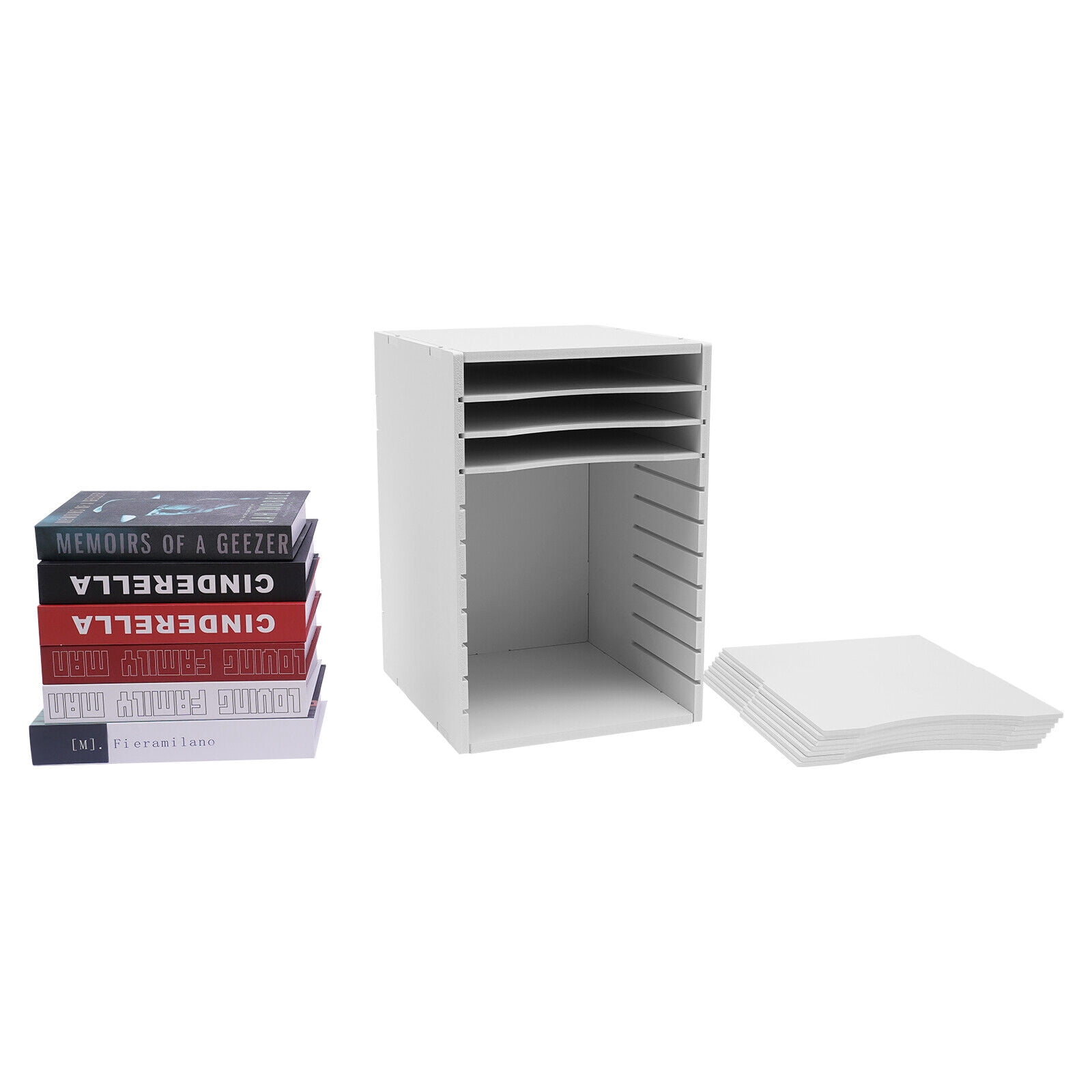 11Tier Desk Paper Manager Office Organizer Rack Space-saving Large Capacity Tabletop File Storage Cabinet