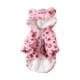thumbnail image 1 of Invierno para: abrigo cálido de forro polar con capucha y estampado de leopardo para perros franceses y pequeños. En pocas palabras, es lo mismo., 1 of 7