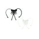 thumbnail image 1 of Sostén elástico cruzado con tirantes de encaje para vestido para mujeres en blanco y negro, 1 of 5