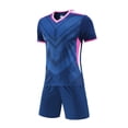 thumbnail image 6 of Letdown Outfit Sets for Boys Kids Sports Short Sleeve Training With Football Theme Breathable Athletic Youth Team Practice Party Photography Clothes Daily Comfort Wear Summer Outfits for Kids, 6 of 8