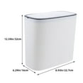 thumbnail image 4 of BRIGHTFUFU plastic garbage can Plastic White Versatile 1Pack, 4 of 8