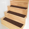 thumbnail image 2 of Set of 15 Indoor Stair Treads Carpet Non Slip Skid Mats,Modern Pads Carpet Rugs Coffee, Black, grey, 2 of 30