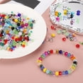 thumbnail image 4 of Uxcell 450 Pcs Cuentas de Cristal Facetado Rondelle de 6mm, Cuentas Espaciadoras de Cristal Checo en Lote Surtido para Hacer Joyería, Pulseras, Collares, Aretes, Manualidades DIY, Tono Azul, 4 of 6