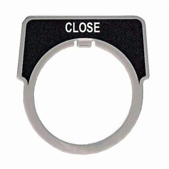 Schneider Electric Legend Plate,Close,White/Black 9001KN208