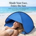 thumbnail image 5 of Mini Head Sun Shelter Tent, Pop Up Face Sun Shade Canopy with Phone Holder, Portable Beach Tent (Blue, 1pc), 5 of 5