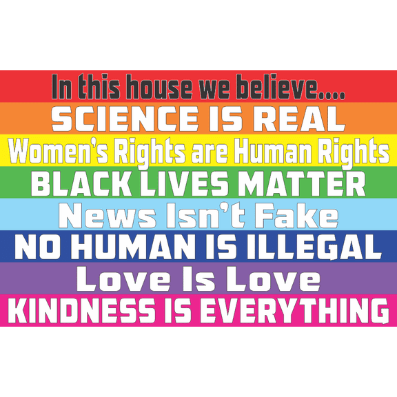 In This House We Believe Mini Poster - 11" x 17"