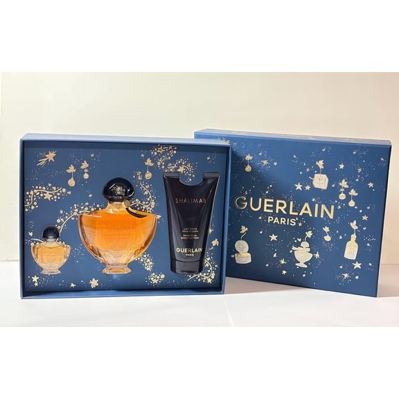 GUERLAIN Shalimar Gift Set 50ml Eau De Parfum   75ml Body Lotion   5ml Eau De Parfum