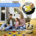 thumbnail image 6 of Giant Tic Tac Toe Bean Bag Toss Game Playset, Large 4 ft x 4 ft Rope Grid, Vibrant Multicolored Outdoor Lawn Yard Game for Adults and Family, Large Portable Interactive Toss Game for Party, 6 of 7
