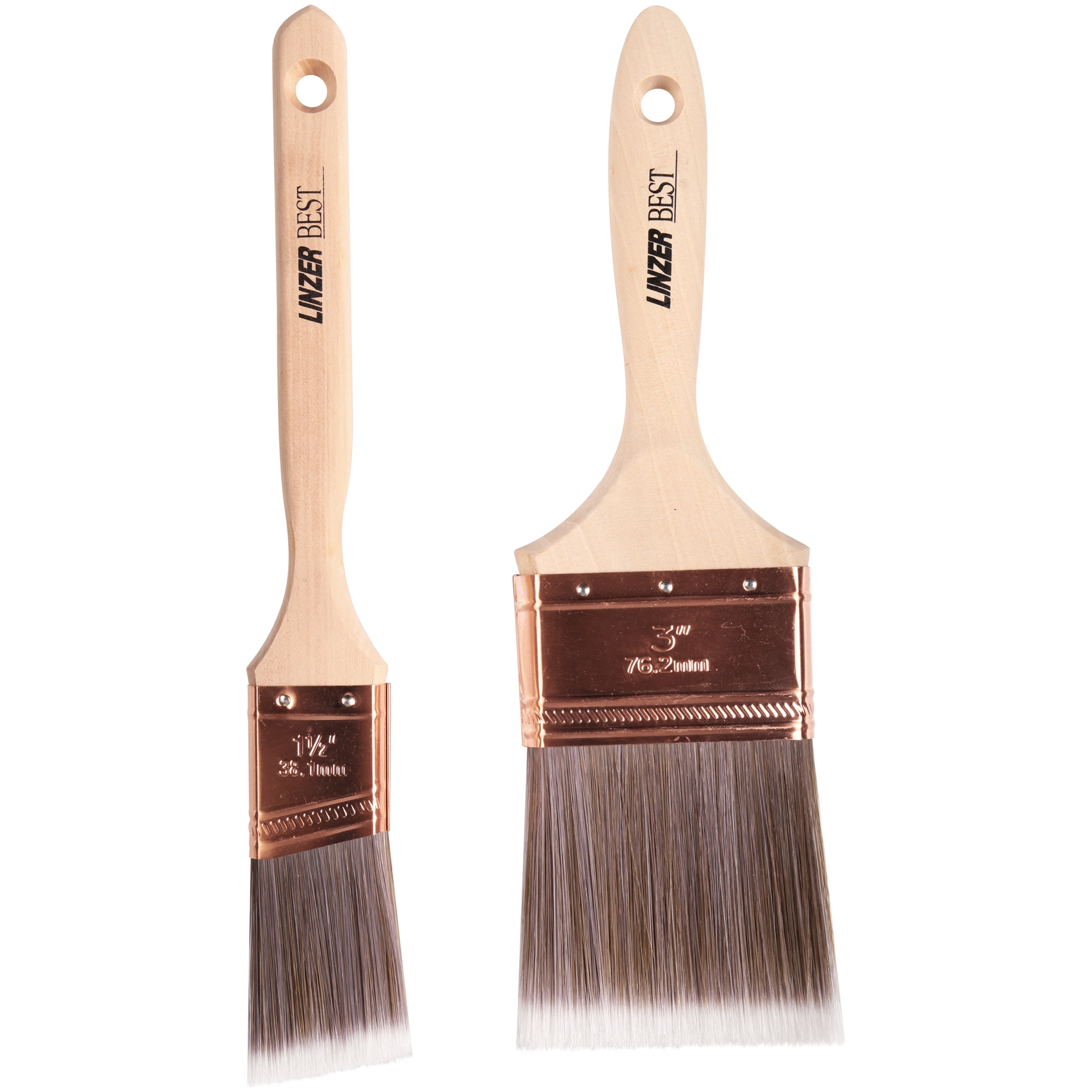 Buy Linzer BEST Professional Polyester Paint Brush Set, 2 Piece Online