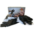 50 Ct Black Disposable Nitrile BBQ Gloves with 2 Cotton Liners for