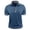 Blue#2, variant on Xuniizn Mens T Shirts, Solid Color Button Down Short Sleeve Casual Loose Dress Shirts with Pockets, Plus Size Soft Breathable Golf Performance Tees, S-3XL