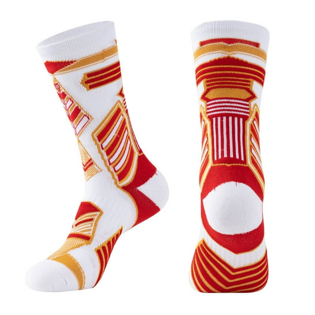 FhsagQ Chaussettes Femmes Camisoles & Débardeurs Grande Taille Chaussettes de Basketball Réelles Hommes et Femmes Mi-Mollet Chaussettes Bas Serviette Chaussettes Hautes Sport Course Rouge Taille Unique