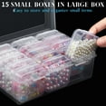 thumbnail image 3 of Jewelry Organizer Bead Organizer Box, 30 Pcs Bead Storage Containers, Mini Plastic Diamond Painting Accessory Storage Boxes for Seeds Lego Organizing, 3 of 6