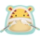 thumbnail image 2 of Kids Dinnerware Set Bamboo Fiber Divided Sections for Children Home Use Light Yellow Color Cartoon Animal Design 1 Set, 2 of 4