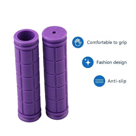 QHUDLV Bicycle Colored Soft Rubber Handlebar Grips Cover Anti Slip Accessories