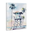 thumbnail image 3 of Stupell Industries Tropical Lifeguard Hut on Beach Canvas Art, 24 x 30, by Petals Prints Design, 3 of 7