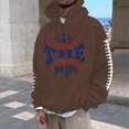 thumbnail image 1 of MHFRRA Sudadera con Capucha para Hombre con Estampado de Fútbol, Informal, Holgada, para Uso Diario, Cómoda y Cálida Marrón, 1 of 3