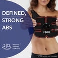 thumbnail image 3 of Electrodos de estimulación muscular inalámbricos VPOD Tens para fortalecer y definir abdominales (se venden por separado), color negro, 3 of 5
