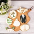 thumbnail image 2 of Ensemble d'Emporte-pièces de Mariage - 7 Pcs, Feuille de Mariage 3,5 Pouces, Bouquet, Inscription « Love », Mot « Love », Smoking, Plaque, Moules d'Emporte-pièces pour Robe de Mariée pour Douche Nuptiale et Fiançailles, 2 of 5