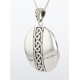 thumbnail image 2 of Jewelry Trends Sterling Silver Celtic Knot Medallion Pendant on 22 Inch Box Chain Necklace, 2 of 8