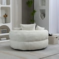 thumbnail image 7 of Giant Bean Bag Chair for Adults, Oversized Chenille Sofa Bed with 3 Pillows & Wrap-Around Backrest, Gaming Lounge for Living Room, Beige, 7 of 7