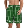 thumbnail image 1 of Fotbe American Football Field1 Trajes de Baño Estampados para Hombre, Shorts de Verano de Secado Rápido, Ropa de Playa, Bañadores-3X-Large, 1 of 6
